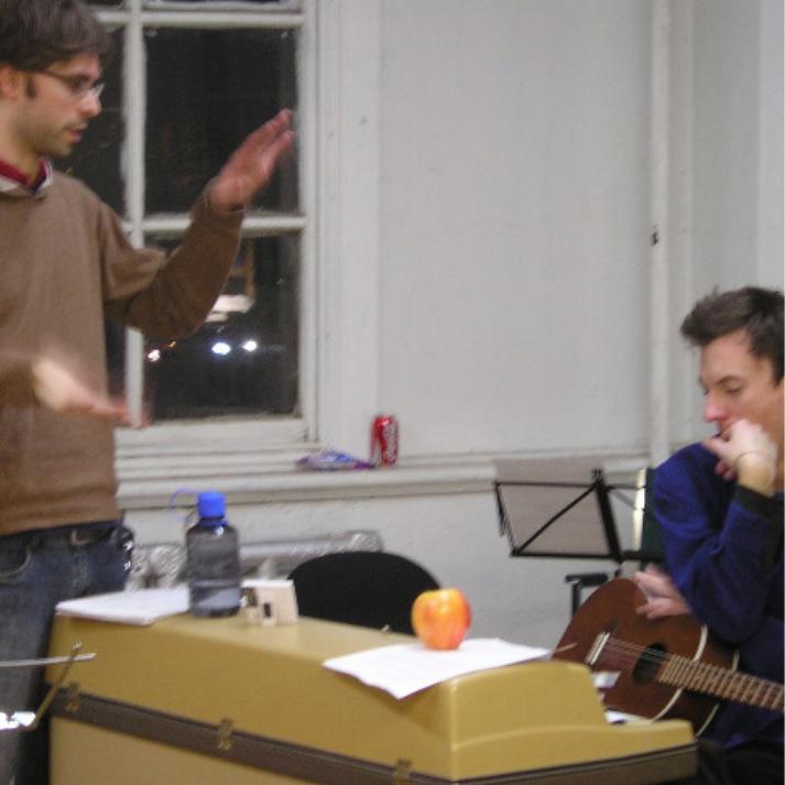 Rehearsal, conducting and guitar