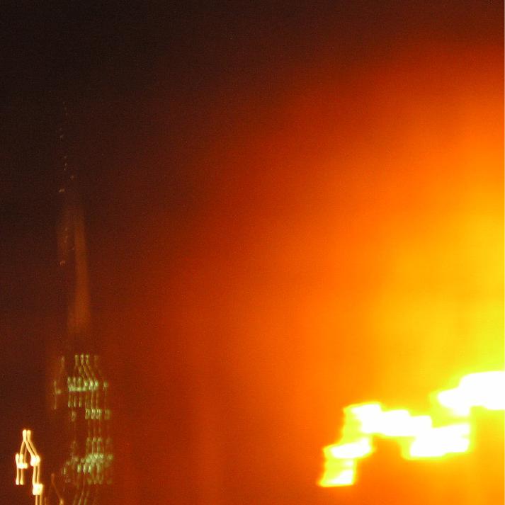 Closing image, dark amber light